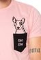 Camiseta Doc Dog Estampada Rosa - Marca Doc Dog