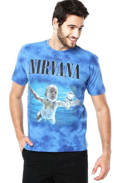Camiseta Stamp Nirvana Azul - Marca Stamp