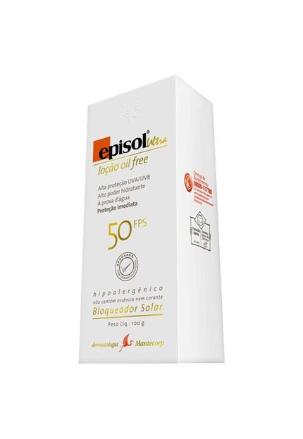 Protetor Solar Episol FPS 50 Ultra Oil Free 100g - Marca Episol