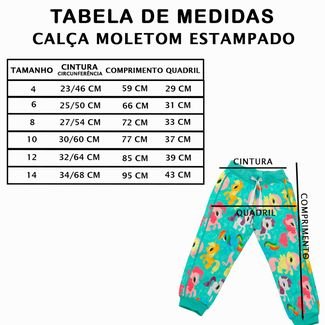 Calça de Moletom Infantil Quentinha Menina Festa Lazer Pijama Personagens Ponney Rosa