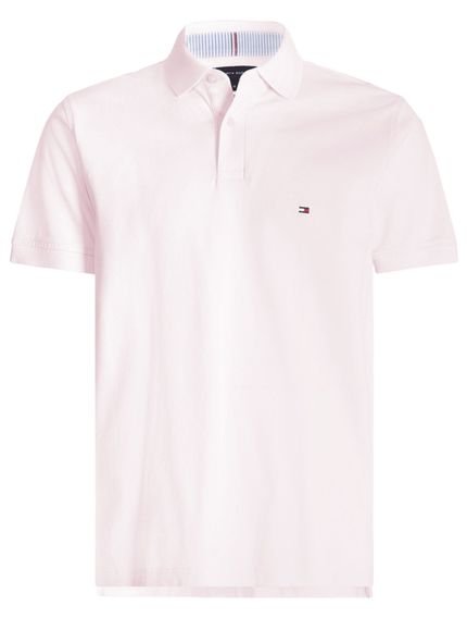 Polo Tommy Hilfiger Masculina Regular 1985 Rosa Claro - Marca Tommy Hilfiger