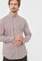 Camisa Polo Ralph Lauren Reta Custom Fit Stretch Marrom/Branco - Marca Polo Ralph Lauren