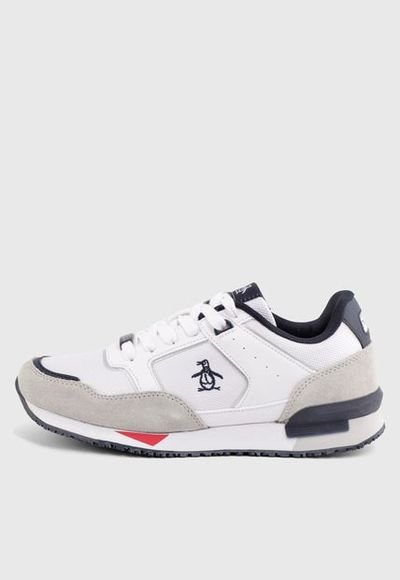 Tenis Lifestyle Blanco Gris Azul Original Penguin Mobil Compra