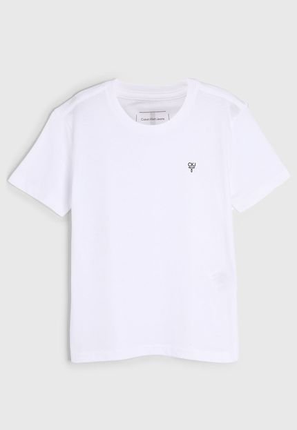 Camiseta Calvin Klein Kids Logo Branca - Marca Calvin Klein Kids