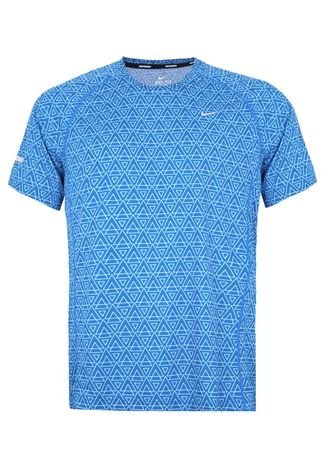 Camiseta Nike Printed Miler SS Azul