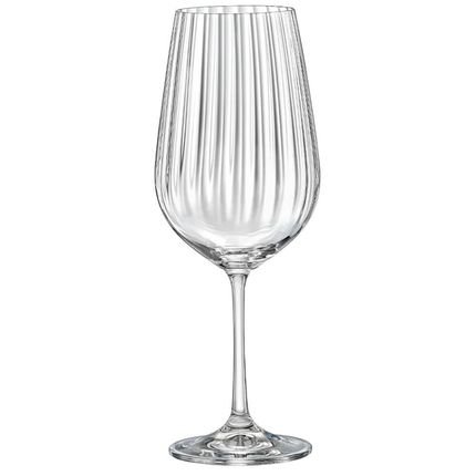 Taça de Vinho e Água Cristal 550ml Com Titânio Dream 1 peça - Haus Concept - Marca Haus Concept
