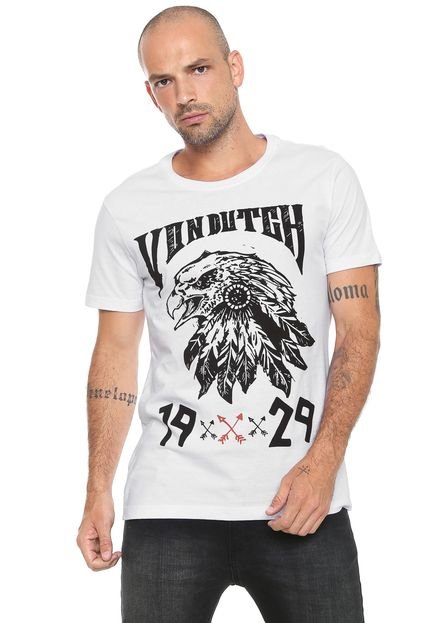 Camiseta Von Dutch Estampada Branca - Marca Von Dutch 
