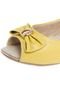 Peep Toe Comfortflex Salto Interno Amarelo - Marca Comfortflex
