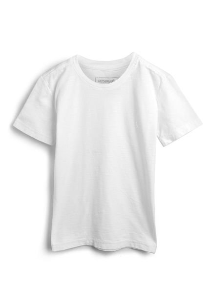 Camiseta Reserva Mini Menino Liso Branca - Marca Reserva Mini