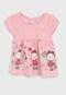 Vestido Brandili Infantil Ursinho Rosa - Marca Brandili