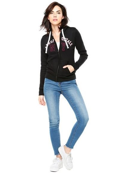 Poleron aeropostale negro store