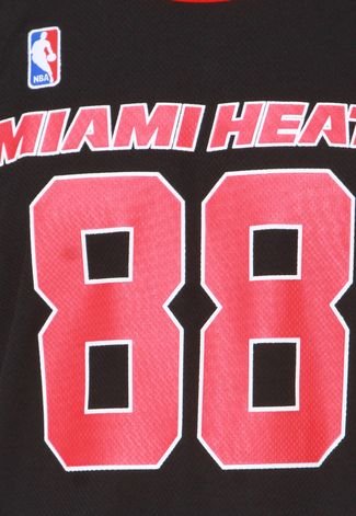 Camiseta NBA Premium Miami Heat Preta