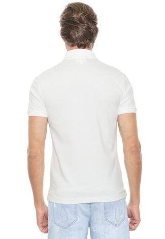 Camisa Polo Lacoste Slim Athletics Off-white