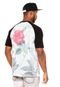 Camiseta Blunt Raglan Sublimada Giant Flower Branco - Marca Blunt