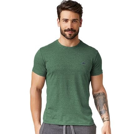 Camiseta Masculina Sallo Gola O Básica Premium Misto Musgo - Marca Sallo