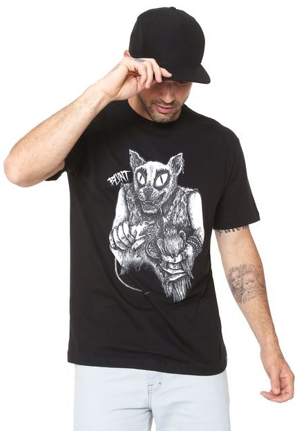 Camiseta Blunt Black Metal Cat Preta - Marca Blunt