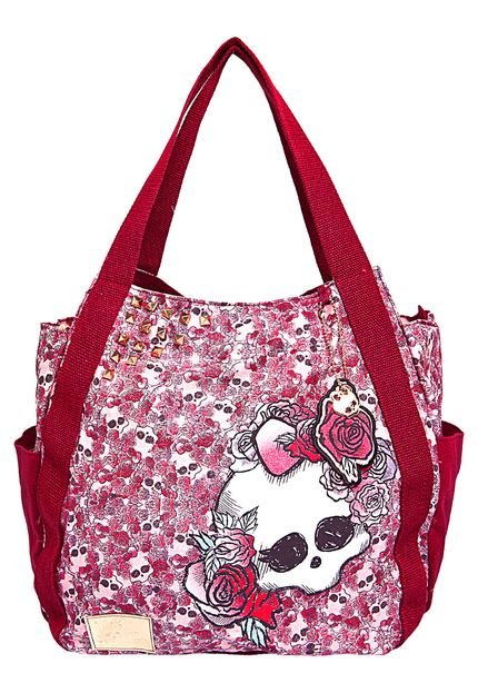 Bolsa Monster High Caveira Vinho - Marca Sestini