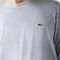 Camiseta Masculina em Jérsei de Algodão Pima com Gola Redonda - Cinza Mescla Cinza - Marca Lacoste