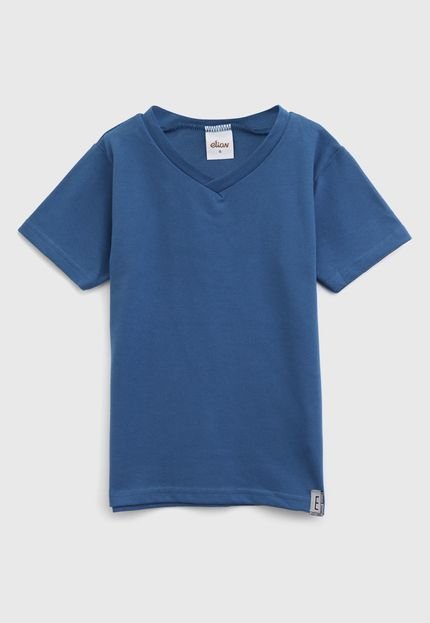 Camiseta Elian Infantil Gola V Azul - Marca Elian