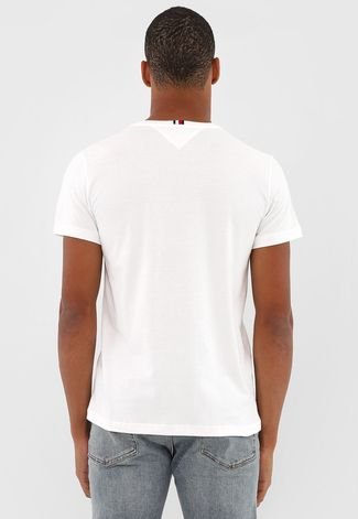 Camiseta Tommy Hilfiger Logo Off-White