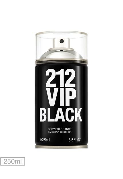 Body Spray Perfume 212 VIP Men Black 250ml - Marca Carolina Herrera