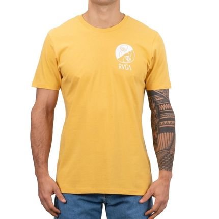 Camiseta RVCA Hi Dez Masculina Amarelo Escuro - Marca RVCA