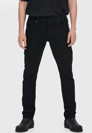 Jeans Only & Sons Slim Negro - Calce Slim Fit