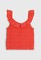 Blusa GAP Babado Laranja - Marca GAP