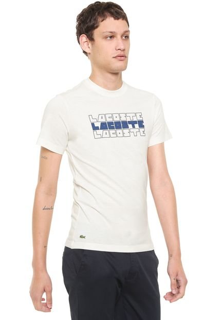 Camiseta Lacoste Logo Off-white - Marca Lacoste