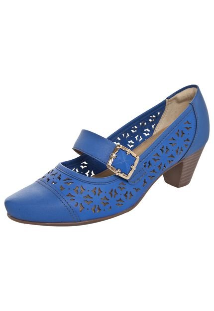 Scarpin Piccadilly Mary Jane Azul - Marca Piccadilly