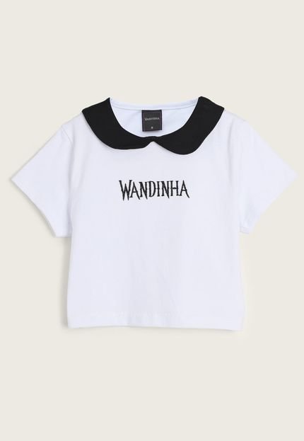 Camiseta Infantil Brandili Wandinha Branca - Marca Brandili