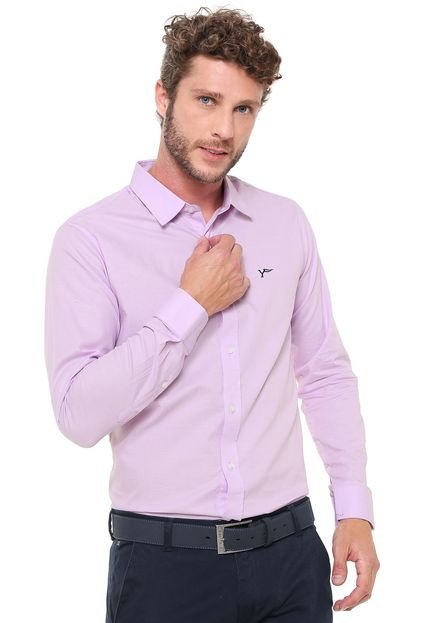 Camisa Yachtsman Reta Padronagem Rosa - Marca Yachtsman