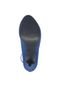 Scarpin Crysalis Meia Pata Interna Tornozeleira Fivela Azul - Marca Crysalis