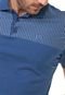 Camisa Polo Mr Kitsch Reta Listrada Azul/Branca - Marca MR. KITSCH