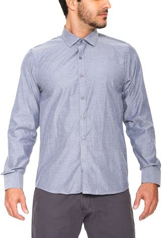 Camisa Yacht Master Reta Azul