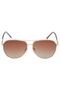 Óculos de Sol Ferracini Aviador Dourado - Marca Ferracini