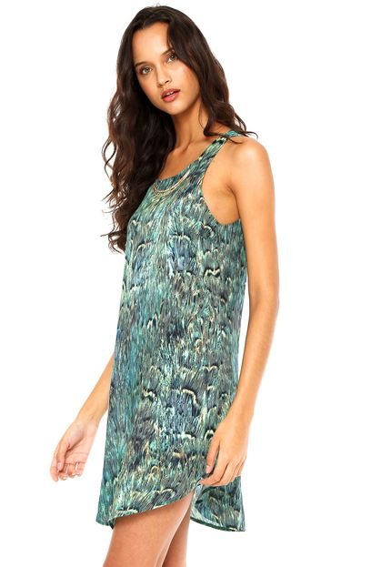 Vestido Equus Curto Feathers Verde - Marca Equus