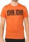 Camiseta John John Logo Laranja - Marca John John