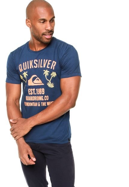 Camiseta Quiksilver Slim Fit Last Year Azul-Marinho - Marca Quiksilver