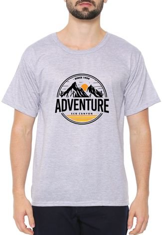 Camiseta Eco Canyon Adventure Hiking Cinza