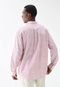 Camisa Dudalina Reta Listrada Rosa - Marca Dudalina