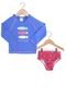 Conjunto Praia Hering Kids Sunga E Blusa Azul - Marca Hering Kids