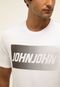 Camiseta John John Reta Estampada Branca - Marca John John