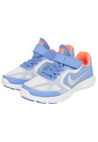 Tênis Nike Sportswear Revolution 3 Cinza/Azul