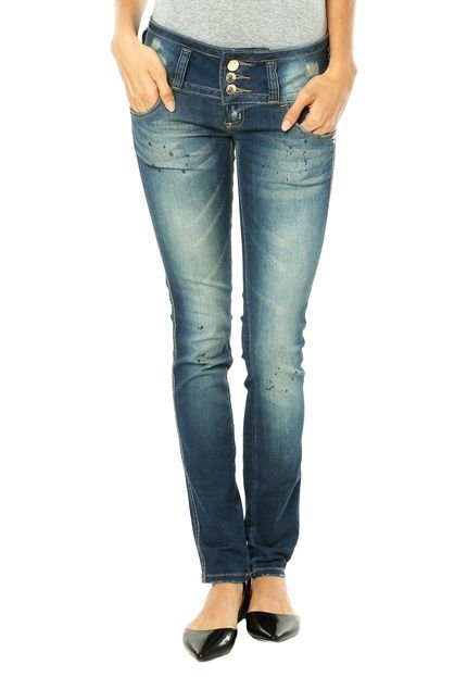 Calça Jeans Colcci Skinny Tina Arabesco Azul - Marca Colcci