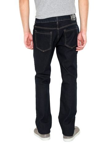 Calça Jeans Calvin Klein Slim Pespontos Azul-marinho