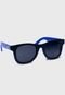 Kit Tenis Popstar Preto e Oculos de Sol Infantil Azul - Marca Pópidí