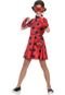 Fantasia Ladybug Vestido G Sulamericana Vermelho/Preto - Marca Sulamericana