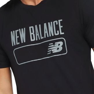 Camiseta Masculina New Balance Tenacity Print Preto
