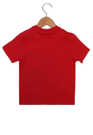 Camiseta Cativa Manga Curta Menino Vermelho